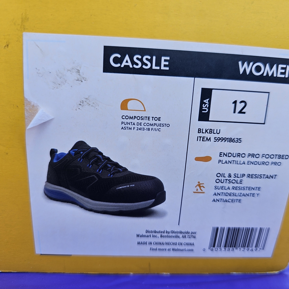 Cassle Men's Black and Blue Athletic Shoes